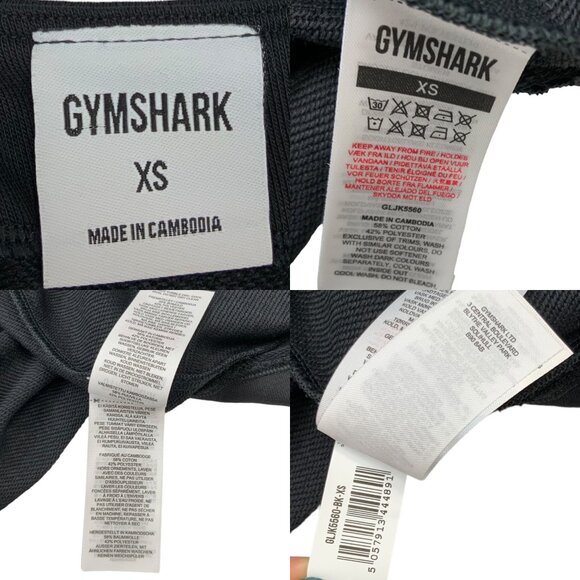 Gymshark x Whitney Simmons Oversized Robe XS Black Open Front Athleisure Lounge - Picture 6 of 12